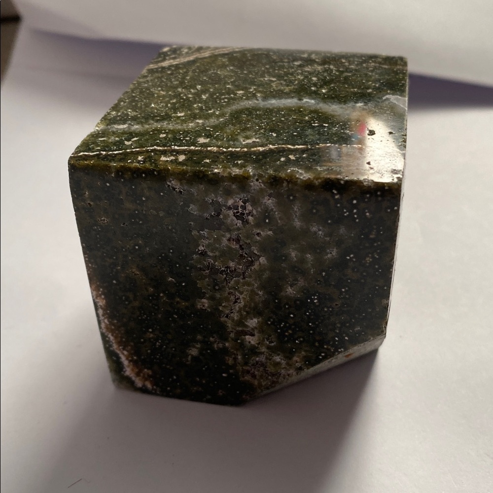 Ocean Jasper Cube - Picture 2 of 5